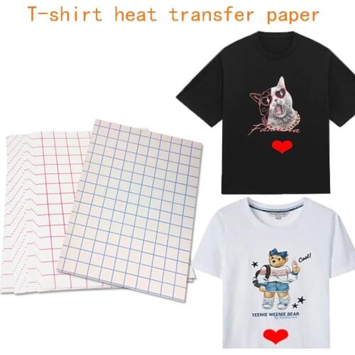 Inkjet thermal transfer paper T-shirt A4 light black cotton clothing thermal transfer paper, used for the transfer of dark