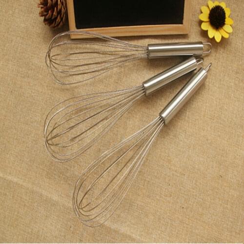 1pcs 12-inch) Free shipping High quality Stainless Steel Kitchen Handheld Egg Blender Mixer Whisk Beater