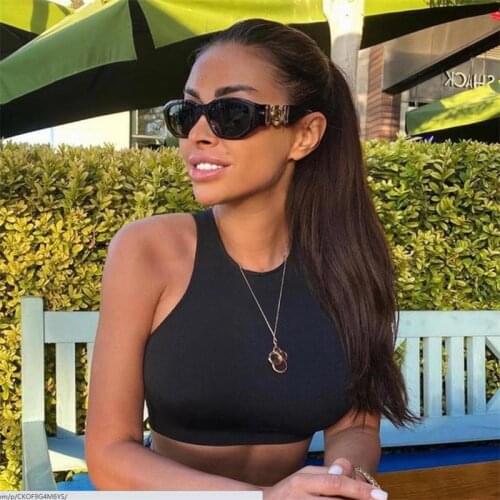 2021 Fashion Personalized Metal Decorative Men Sunglasses Irregular Small Frame Women Sunglass UV400 Vintage Glasses