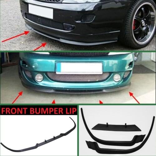For Ford Focus MK1 ST CUPRA R Front Bumper Lip Universal 3pcs Diffuser Black Bumper Lip Spoiler Body Kit Tuning Protector