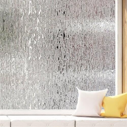 45x100cm Embossed trace pattern glass film shop bathroom kitchen office living room balcony sliding door window glass film
