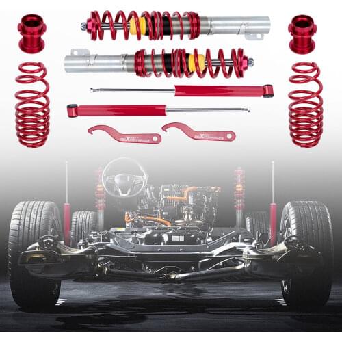 4x Lowering Coilovers for Audi A3 for VW Bora Golf MK4 For Seat 1.8T 1.9 TDi 2.3V5 Spring Shock Absorber