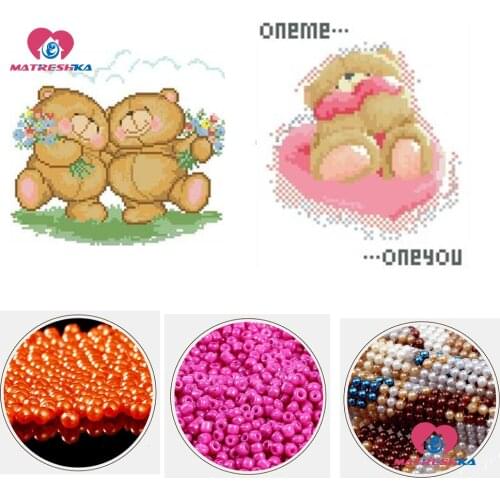 5d beaded cross stitch love bears embroidery beads home decor 5d beaded cross stitch kit printed canvas kits borduren met kralen
