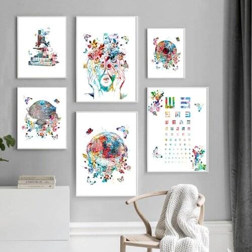 Diamond Embroidery Abstract Eye Anatomy Poster Diamond Painting Full Square Drill Diamond Mosaic Home Decor Cross Stitch Kits