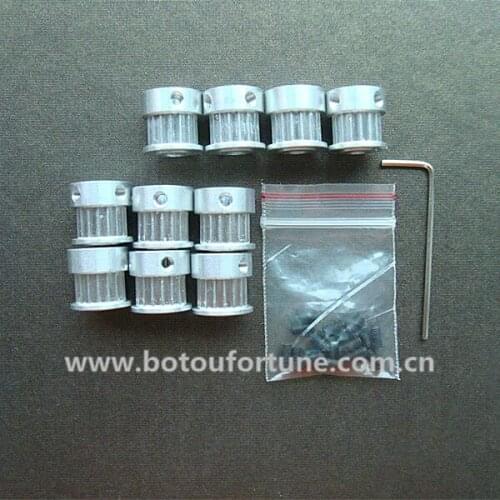 Free shipping timing pulley t2.5 20 teeth timing pulley with 6mm width for 3D printer 10pcs a pack