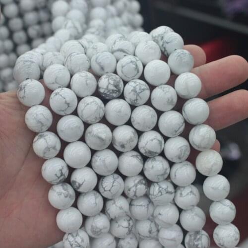 Natural howlite stone beads natural GEM beads DIY spacer beads for jewelry making strand 15 inches wholesale