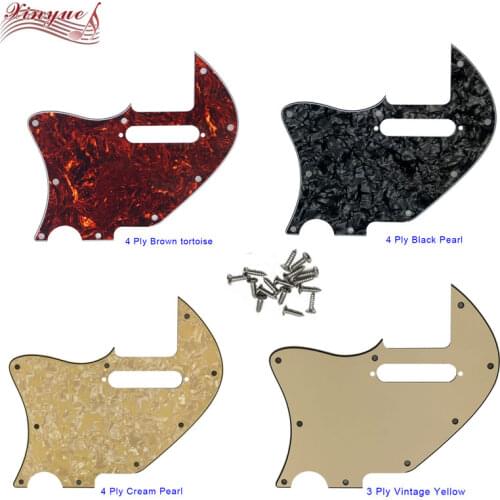 Pleroo Guitar Parts For left handed 9 hole screws US Tele Merle Haggard f hole With pickup hole Thinline Guitar Pickguard