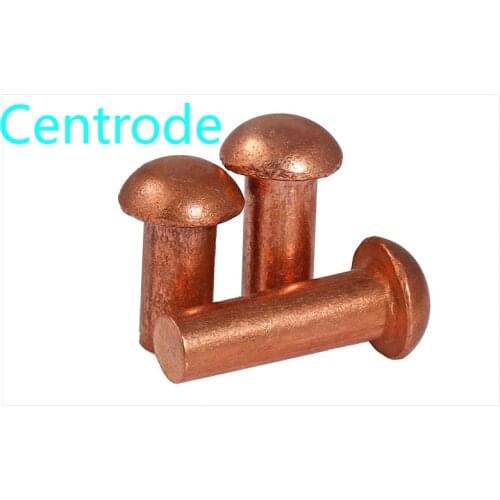 GB867-86 half round head purple copper rivet copper rivet solid rivet half round rivet purple copper round cap nail M2-M8 20PCS