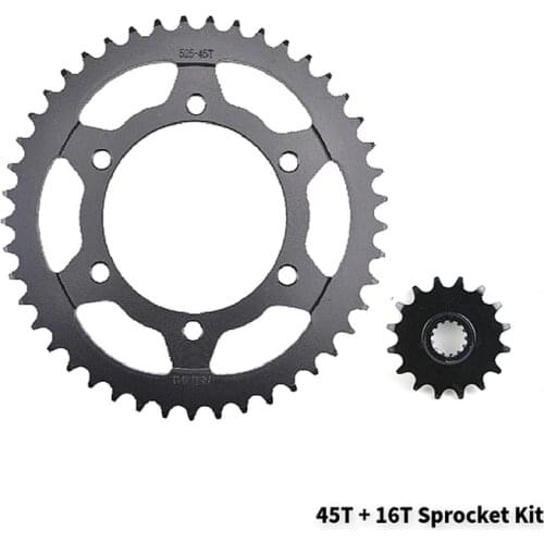 525 16T 45T 48T Motorcycle Front Rear Sprocket Set for Yamaha YZF600 YZF 600 R6 2006-2018 YZF-R6 50th 60th Anniversary
