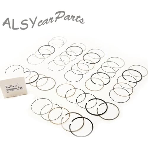 4.4T Engine Piston Ring Set 11257574822 For BMW F07 550i xDrive F12 F13 650i F02 750Li N63B44A 760Li N74B60A X5 M X6 M S63B44A
