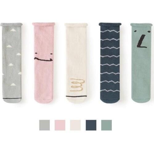 Knee High Cute Stocking Girl Cotton Children 2021 Winter Thicker Boys Skarpetki Damskie Baby Toddler
