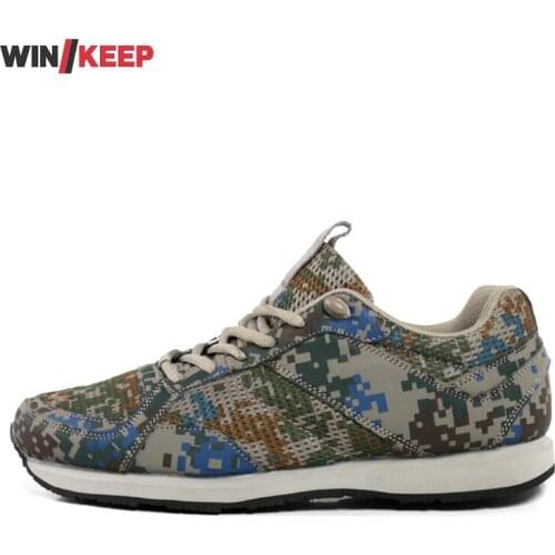 Outdoor Mens Camouflage Running Shoes Tactical Training Sneakers Breathable Sport Shoes Large Size Men Sneaker Zapatillas Hombre