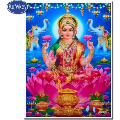 Full square resin drill,Lakshmi,Diamond Painting 5d diy Embroidery cross stitch kit diamond mosaic Rich Hindu Goddess of Fortune