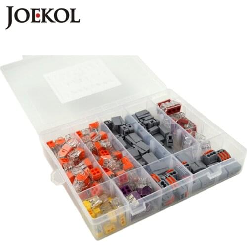 144pcs/box) mini fast Connector set Mixed Models Universal Compact Wire Wiring Connector Conductor Terminal Block