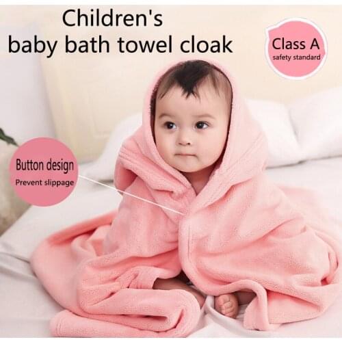 0-6 years old thick baby bath towel with hood bath towel rabbit cloak girl boy pajamas bath towel children soft bathrobe