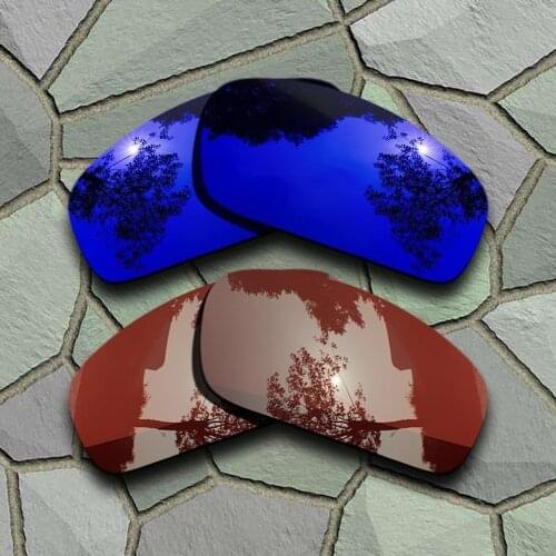 Violet Blue&Bronze Brown Sunglasses Polarized Replacement Lenses for Oakley Monster Pup