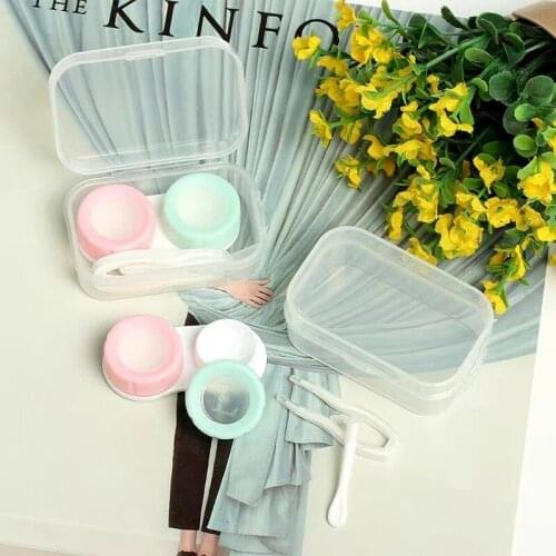 Simple Cosmetic Contact Lenses Storage Box, Compact and Portable Contact Lens Case, Cosmetic Contact Lenses Care Box