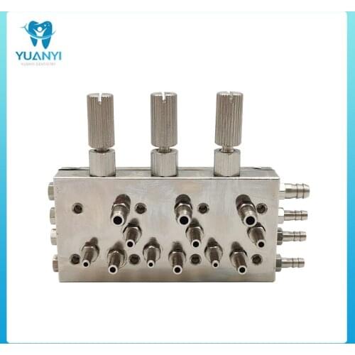 3 In 1 Valve Control Chair Air / Water Diaphragm Membrane Valve Dental chair triple diaphragm valve Equipment chair accessories