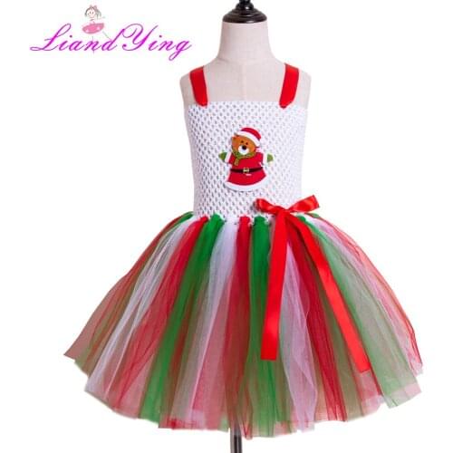 Christmas Tutu Dress Baby Girls Dresses for Girls Halloween Costume For Kids Cosplay Birthday Party Dress