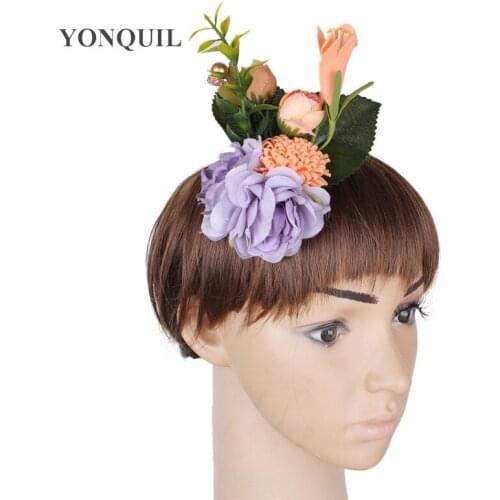 DIY Artistic Silk Flower Hawaii Style Colorful Headwear Brooches Gril Wedding Decoration Hairpin Diy Hair Accessories Hair Clips