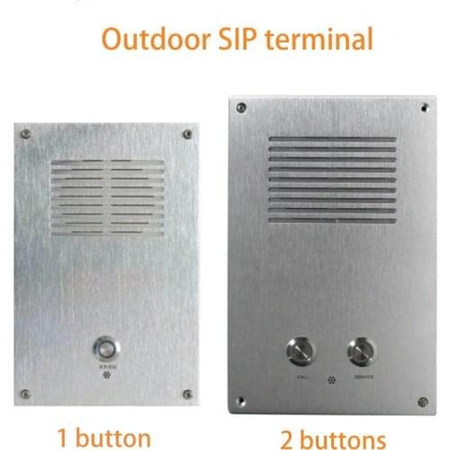 SIP PA system outdoor waterproof network terminal with built-in microphone and 2*15w amplifier for public address system