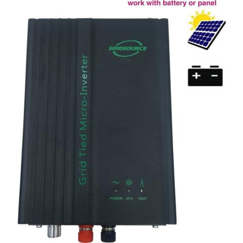 600W mppt solar grid tie inverter adjustable battery discharge power 24V 36V 48V 72V to AC 110V or 220V