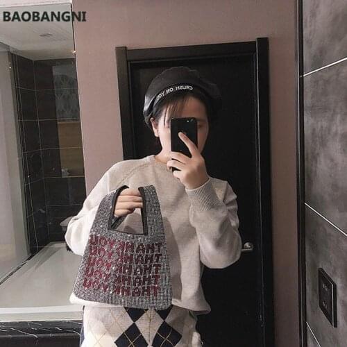 Rhinestone Purse Clutch Hand Bags Famous Women Sequines Handbags Diamonds Ladies Clutch Bag