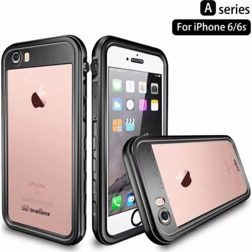 Redpepper Waterproof IP68 Under Water Diving Anti Shockproof Full Ultra Slim Thin shellbox for iphone 6 6s plus case