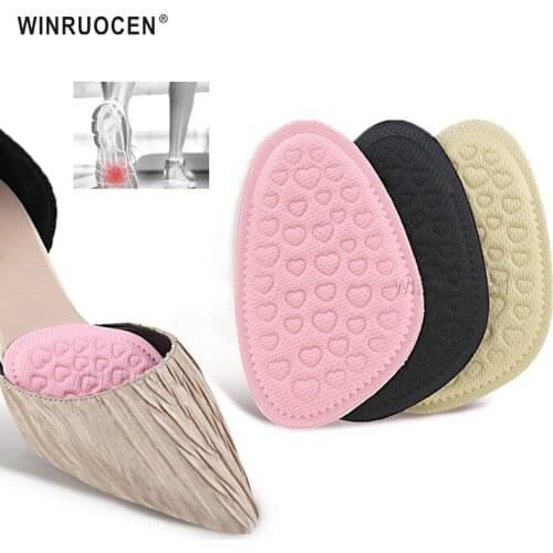 WINRUOCEN Forefoot Pads for Women High Heels Half Insoles Calluses Corns Foot Pain Care Absorbs Shock Pain Pad Inserts