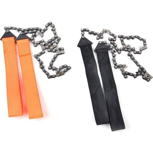 1pc Tooth Outdoor Garden Tools 24inch Portable Outdoor Survival Hand Zipper Saw Wire Saw Handheld Chains Saw Wood Cutting Tools