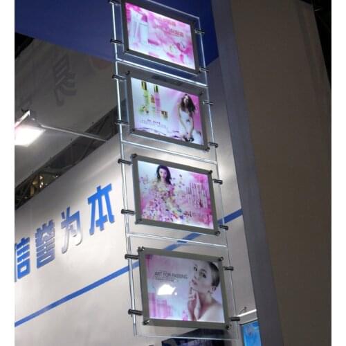 2PCS A3 LED Window Light Pocket Panel Estate Agent Display Single Sided Landscape For Real Estate Agent