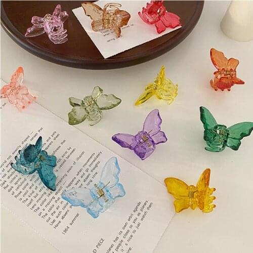 5Pcs/Set Butterfly Hair Claw Sweet Fairy Butterfly Hairpin Clip Colored Styling Tools Barrettes for Women Girls