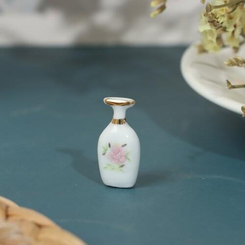 8PCS 1/12 Soap Dispenser Shampoo Set Porcelain Dollhouse Furniture Accessories