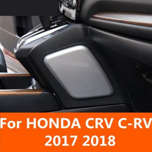 For HONDA CRV C-RV 2017 2018 Stainless steel center console gear block left and right sequin side decoration sticker auto parts