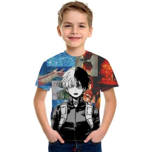 Childrens Clothes Cartoon Anime 3d t shirt Kids 3D Printed Shirt Boys Girls Streetwear Kids Clothing My Hero Academia T shirt