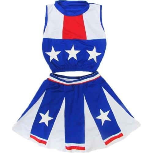 Child Competition Cheerleaders Girl School Team Uniforms KidS Kid Performance Costume Sets Girls Class Suit Girl School Suits