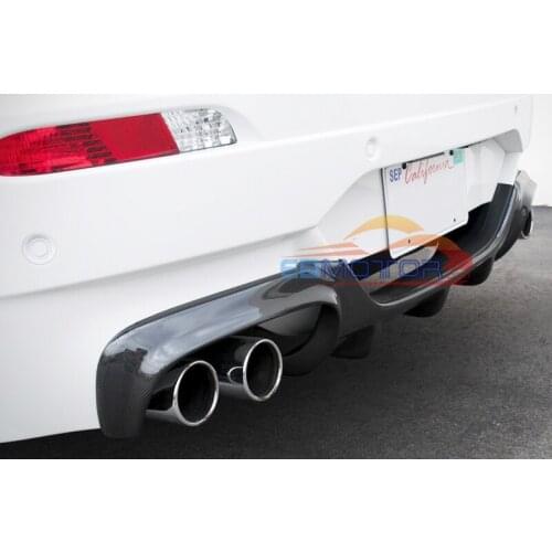 V Look 3K Real Carbon Fiber Rear Bumper Diffuser for 2007-2010 BMW E63 E64 M6 2DR B224