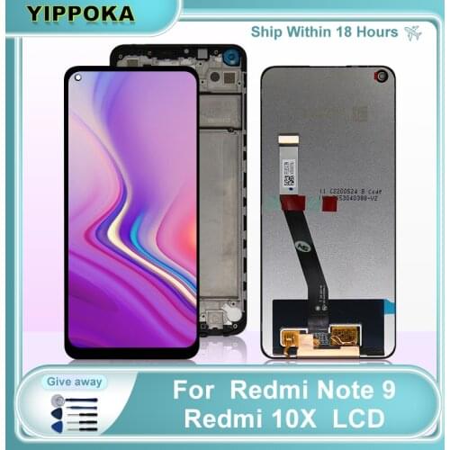 6.53'' Original Display For Xiaomi Redmi Note 9 LCD Touch Screen Digitizer Assembly Parts For Redmi 10X 4G Display Screen