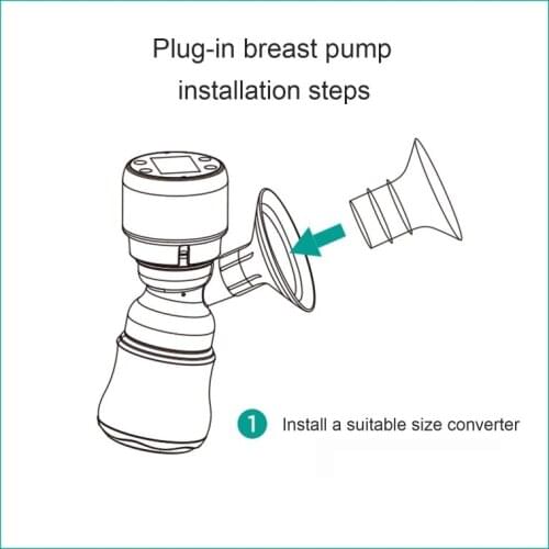 J60B Flange Inserts 17/19/21/24 mm Breast Pump Horn Caliber Size Converter Milk Cup Caliber Adapter Small Nipple Horn Cover