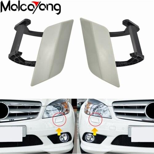 LH/RH Headlight Washer Flap Cap Cover For Mercedes Benz W204 2007 2008 2009 A2048802124 A2048802224