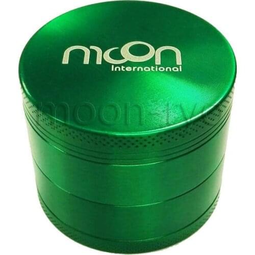MOON Green 4 Layers Metal Chromium Crusher Tobacco Smoke Herb Spice Grinder