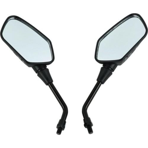 Motorcycle 10mm Rear View Rearview Side Mirrors For Honda Cruiser Chopper ATV