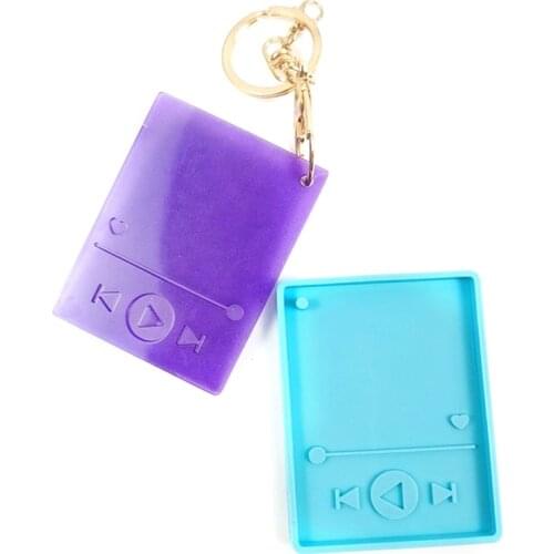 MP3 Player Epoxy Resin Mold DIY Craft Keychain Jewelry Making Tool Silicone Mold