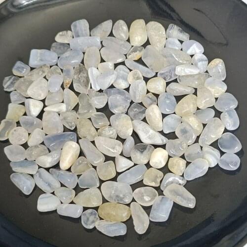 Natural Blue Lace Agate Crystal Gravel Quartz Crystal Rock Chips