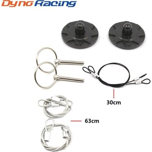 New Universal CNC Billet Aluminum Racing Hood Pin Appearance Kit Hood pin lock (Default: black) YC100809