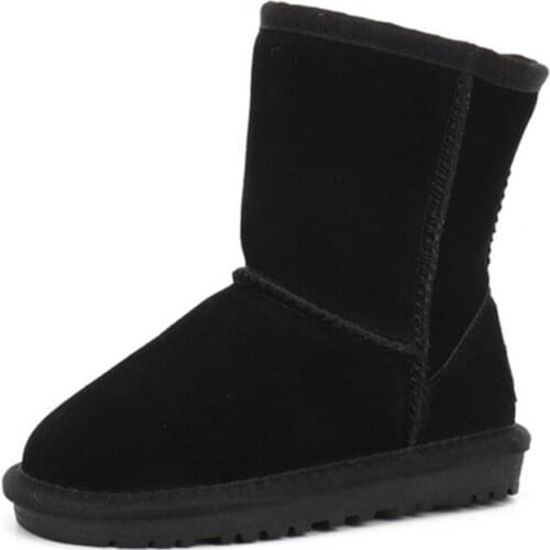 2021 New Australian Sale Children Genuine Leather shoes Fashion Girls Boys Winter For Warm high quality Snow Boots new color