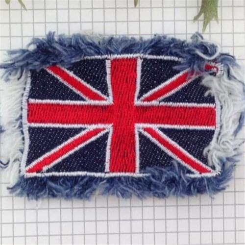 Clothing diy embroidery jeans patch deal with it Rice flag biker patches for clothes badges stickers fabric free shipping