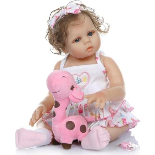 48CM Original NPK bebe reborn doll toddler girl princess bath toy very soft full body silicone newborn babies doll surprice