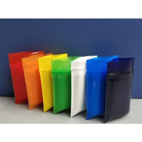 100Pcs/Lot Zip Lock Plastic Bags Storage Bag Colorful Chocolate Cookies Jewelry Packaging Pouch Birthday Wedding Party Present