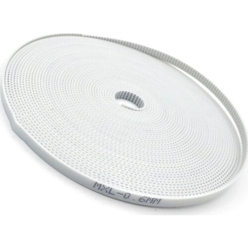 PU MXL Open Synchronous Belt Width 6mm 10mm 15mm, Pitch 2.032mm MXL Timing Belt, Polyurethane With Steel PU MXL Belt Pulley